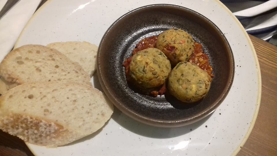 lentil falafel and chips